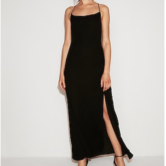 Express Dresses & Skirts - NWT • Express • Black Scoop Neck Maxi Dress